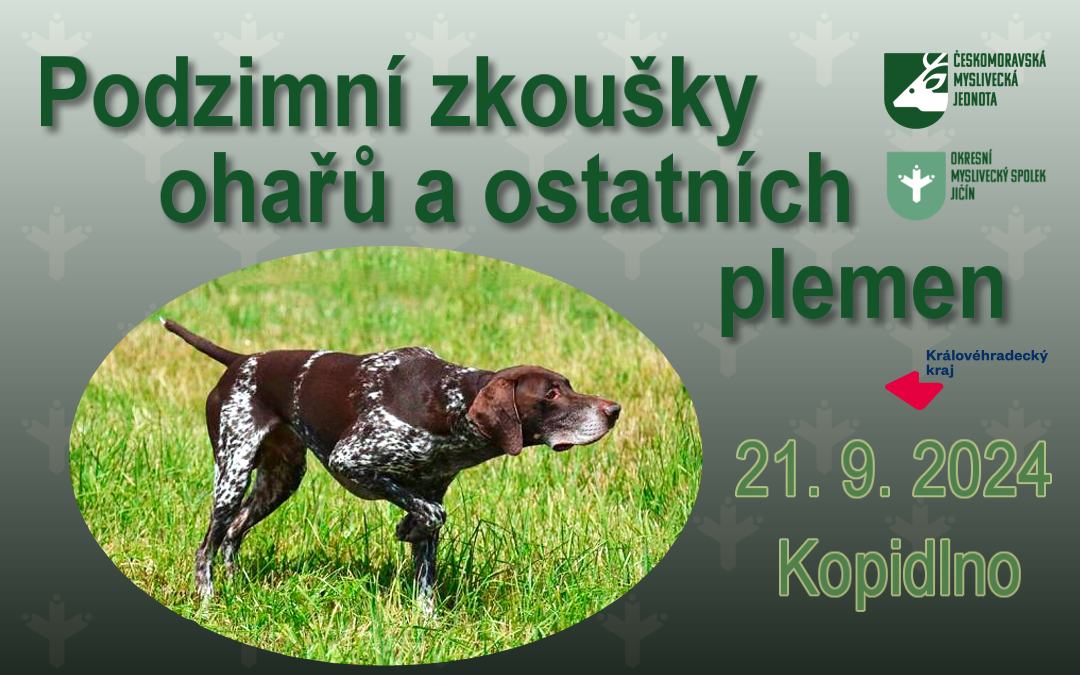 Podzimní zkoušky ohařů a ostatních plemen  – Kopidlno